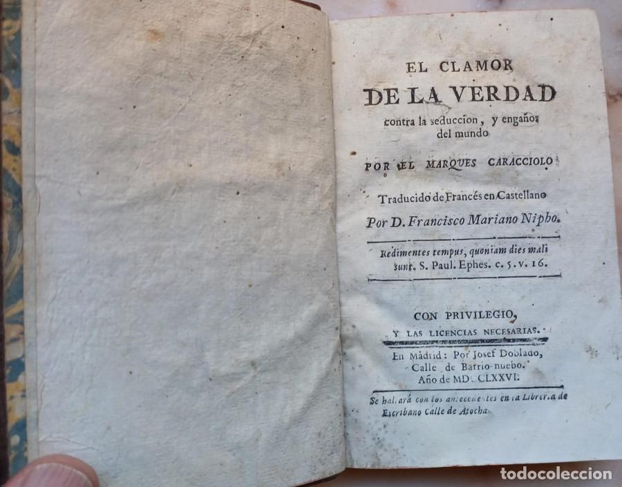 B&uuml;cher: El Clamor de la Verdad contra la Seducci&oacute;n y enga&ntilde;os del Mundo - Caracciolo, Marqu&eacute;s de