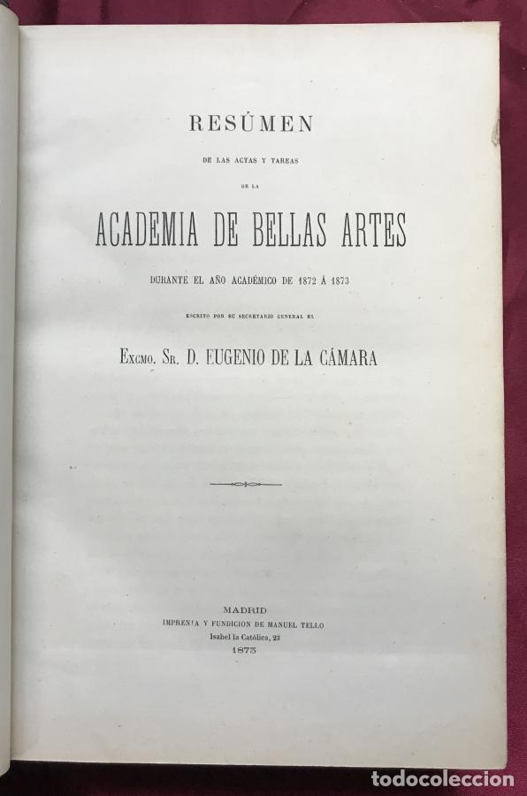 Livros em segunda m&atilde;o: Discursos pronunciados en la Real Academia de Bellas Artes de San Fernando entre 1872 y 1879 - ,