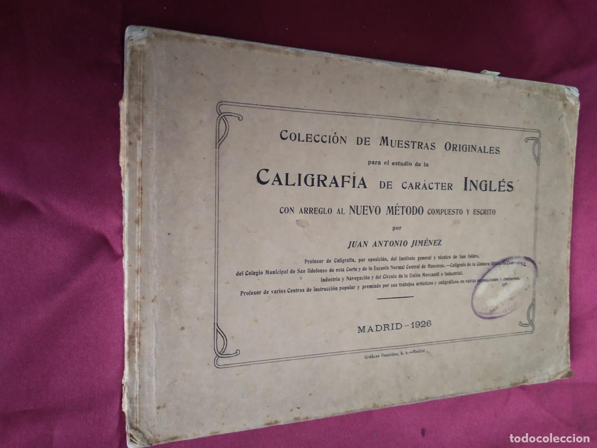 Libros: Colecci&oacute;n de Muestras Originales para el estudio de la Caligraf&iacute;a de car&aacute;cter Ingl&eacute;s... - Jim&eacute;nez,