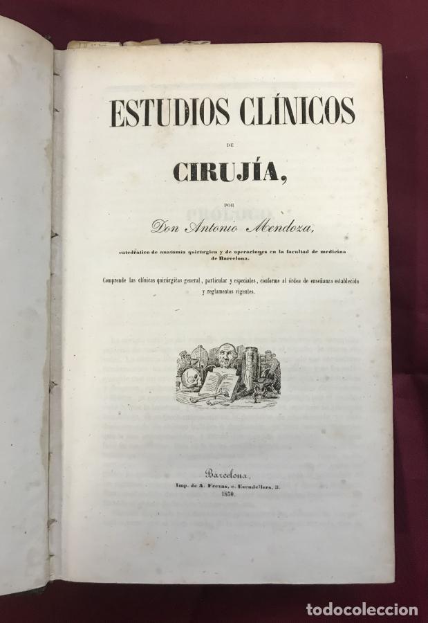 Libros: Estudios Cl&iacute;nicos de Ciruj&iacute;a - Mendoza, Antonio