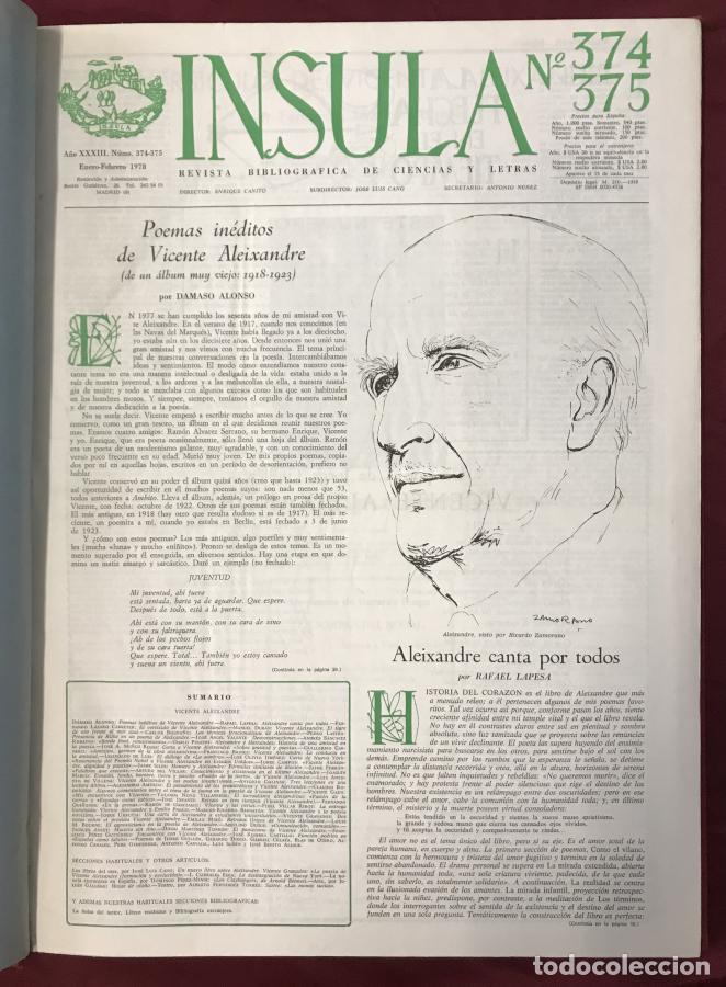Libri di seconda mano: INSULA. Revista Bibliogr&aacute;fica de Ciencias y Letras -