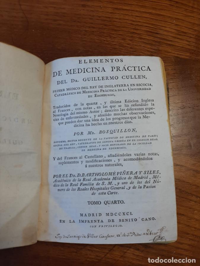 Libros: Elementos de medicina pr&aacute;ctica - Cullen, Guillermo - Mr. Bosquillon - Foto 8