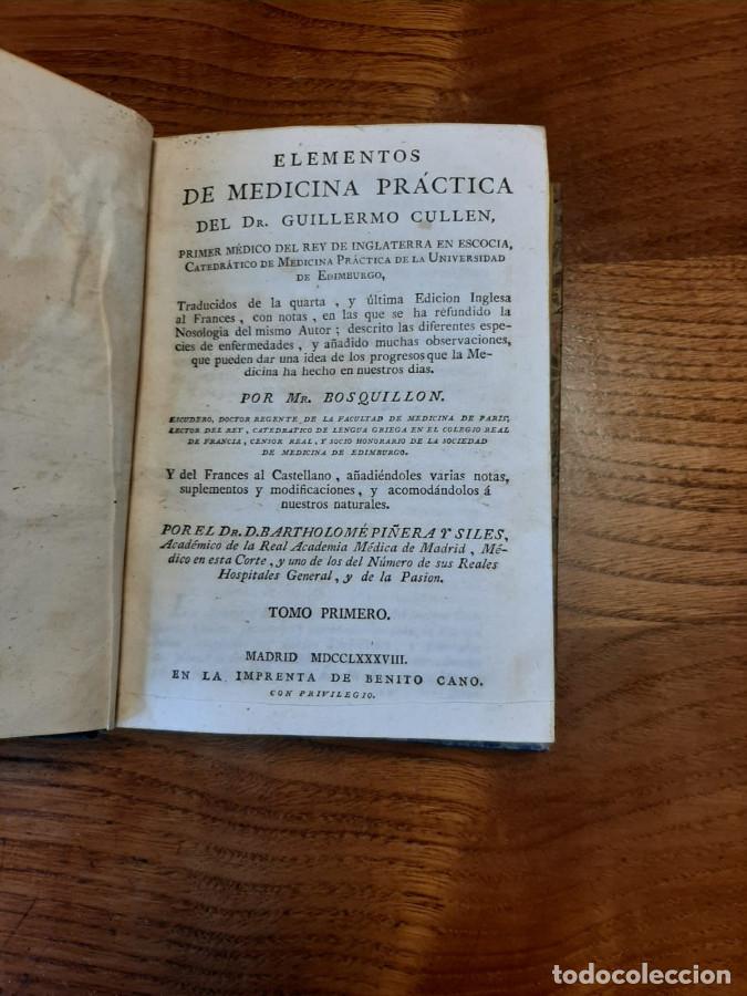 Libros: Elementos de medicina pr&aacute;ctica - Cullen, Guillermo - Mr. Bosquillon - Foto 9