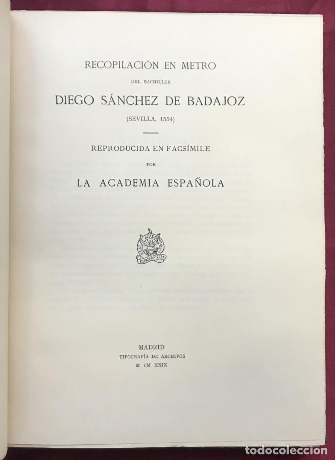 Libri di seconda mano: Recopilaci&oacute;n en metro del Bachiller... - S&aacute;nchez de Badajoz, Diego