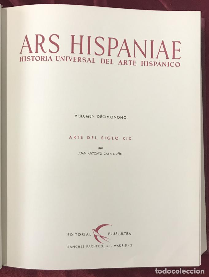 Libri di seconda mano: Ars Hispaniae XIX. Arte del siglo XIX - Gaya Nu&ntilde;o. Juan Antonio