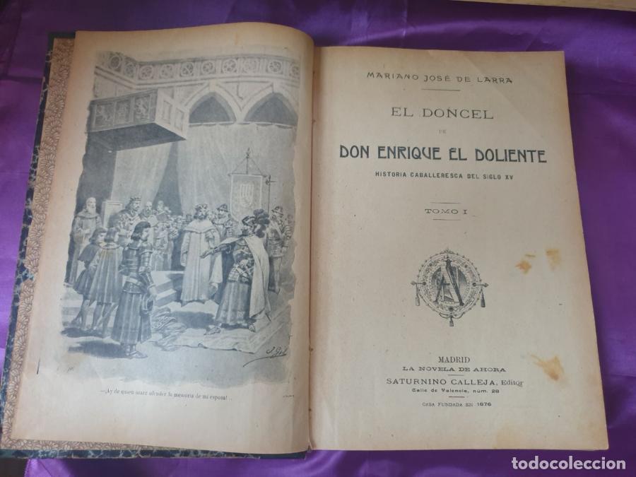 Libri di seconda mano: EL DONCEL DE DON ENRIQUE MOLIENTE HISTORIA CABALLERESCA DEL SIGLO XV TOMO I - MARIANO JOSE DE LARRA
