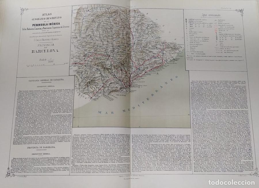 B&uuml;cher: Provincia de Barcelona - Atlas geogr&aacute;fico y descriptivo de la Pen&iacute;nsula Ib&eacute;rica: Islas Filipinas, P