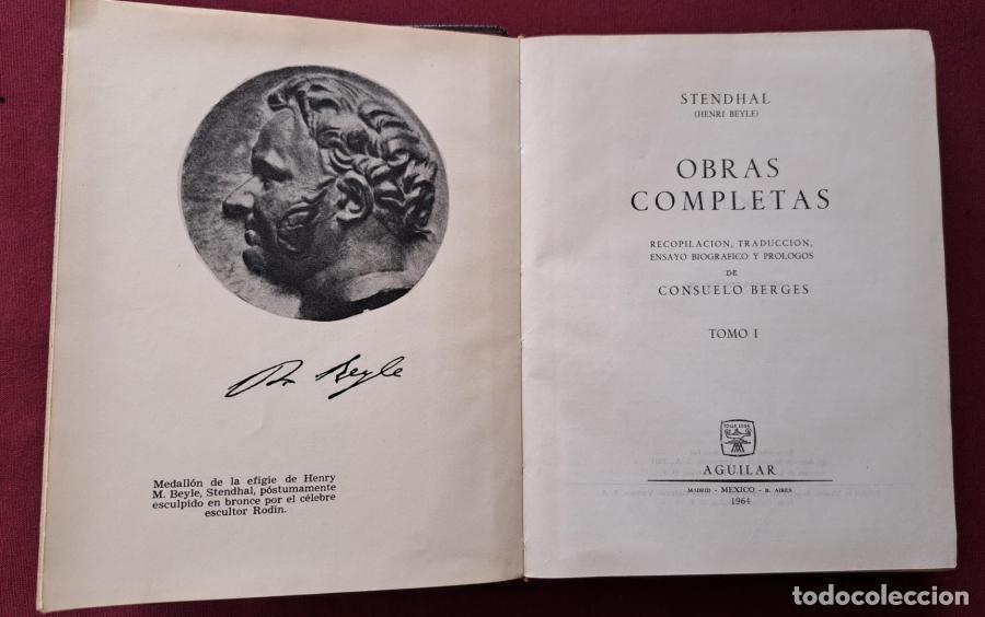 Libros: Obras completas. Tomo I - Stendhal, Henri Beyle - Foto 5