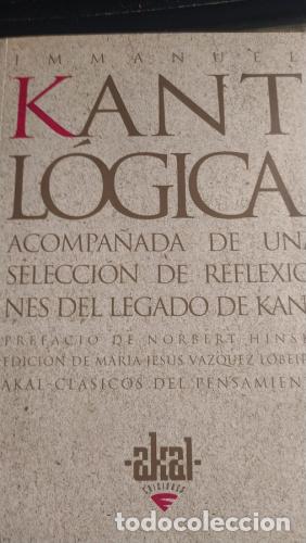 Libros: L&oacute;gica - Kant, Immanuel
