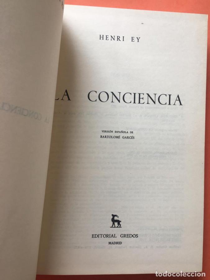 Libri di seconda mano: La conciencia - Ey, Henri