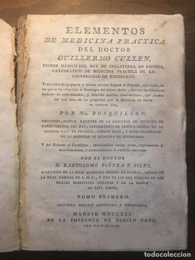 Libros: Elementos de Medicina Practica. Tomo tercero - Cullen, Guillermo