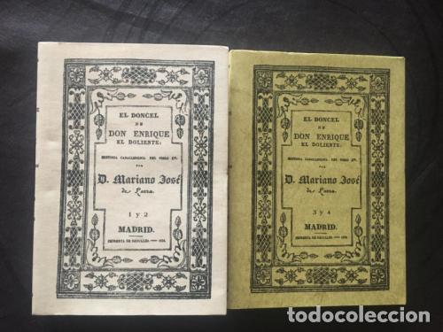 Libri di seconda mano: El doncel de Don Enrique el doliente. Historia caballeresca del siglo XV. Tomos 1,2,3 y 4 en dos vol