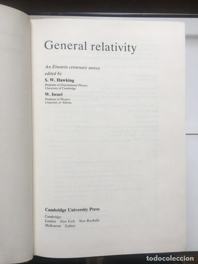 Libros: General Relativity; an Einstein Centenary Survey - Hawking, S. W. & Israel, W.