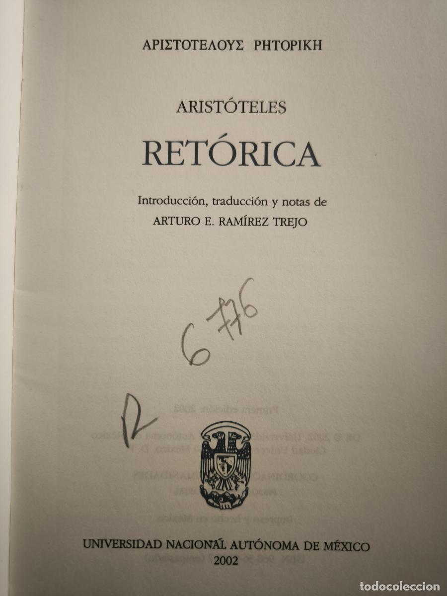 Libros: Ret&oacute;rica - Arist&oacute;teles - Foto 3