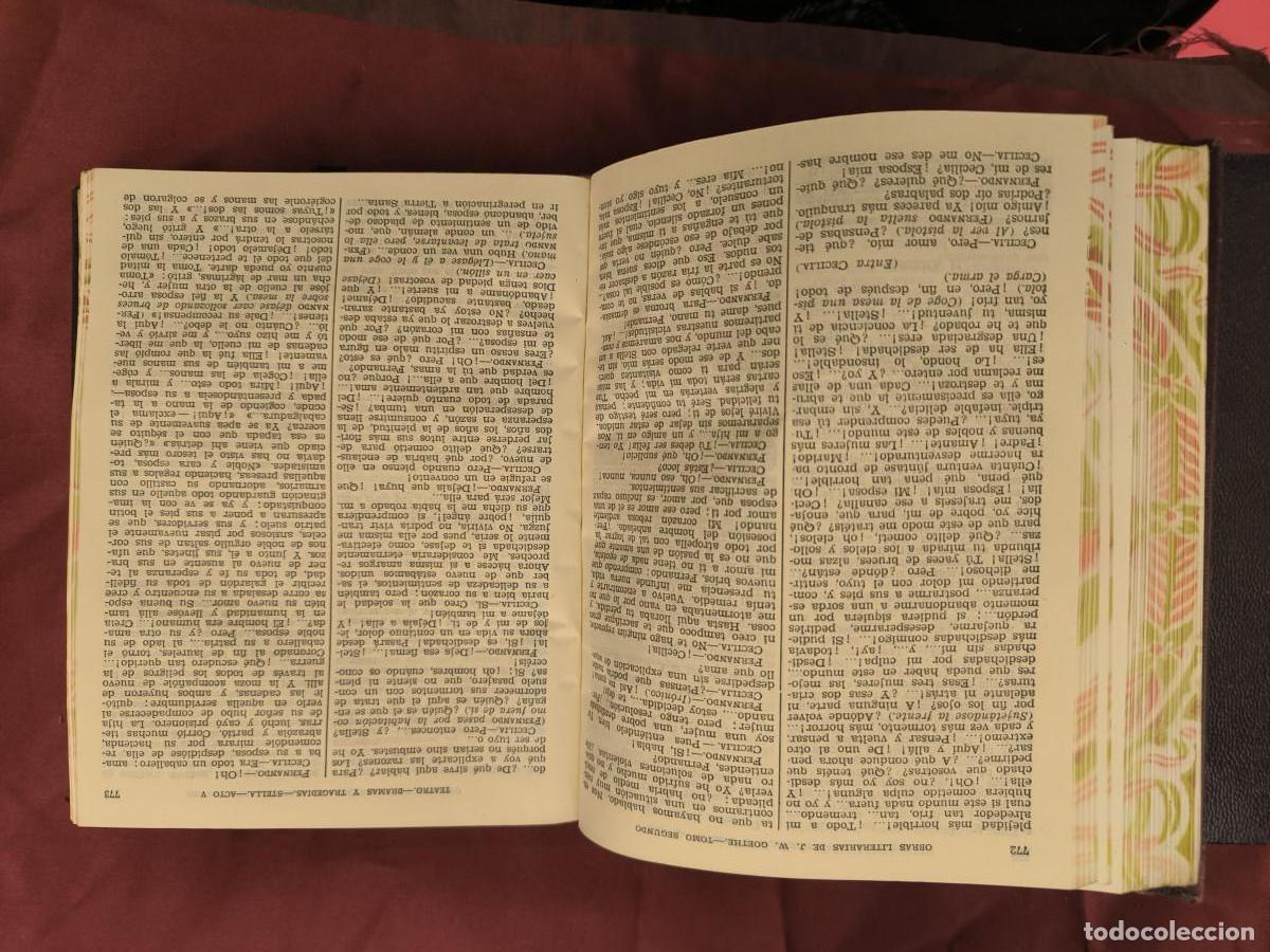 Libros: Obras literarias, 2 vols. - Goethe, J. W. - Foto 7