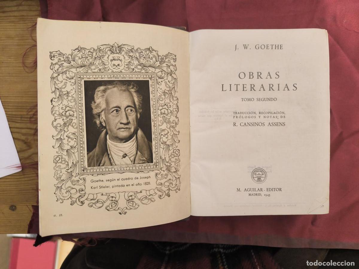 Libros: Obras literarias, 2 vols. - Goethe, J. W. - Foto 10