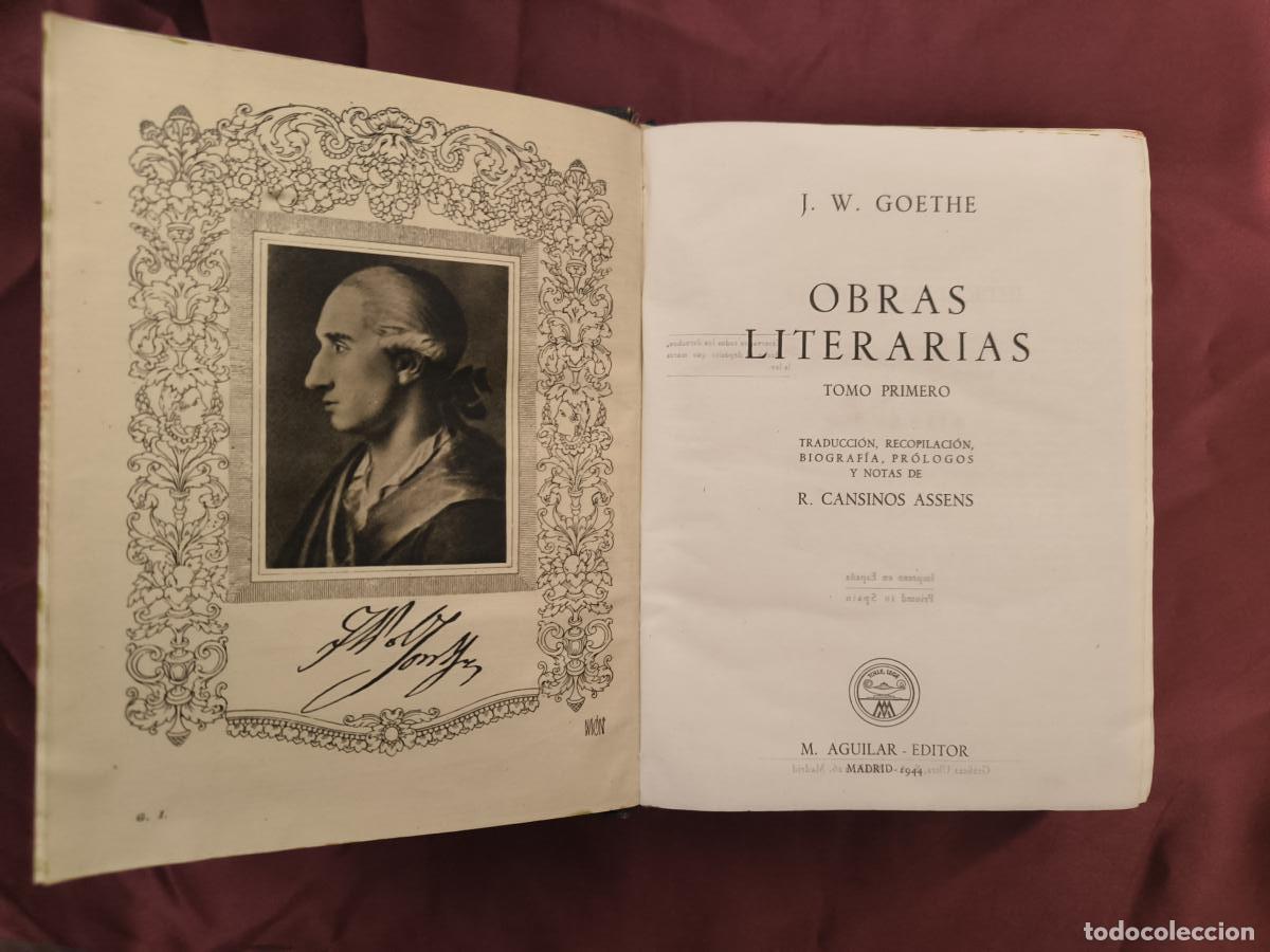 Livros em segunda m&atilde;o: Obras literarias, 2 vols. - Goethe, J. W.