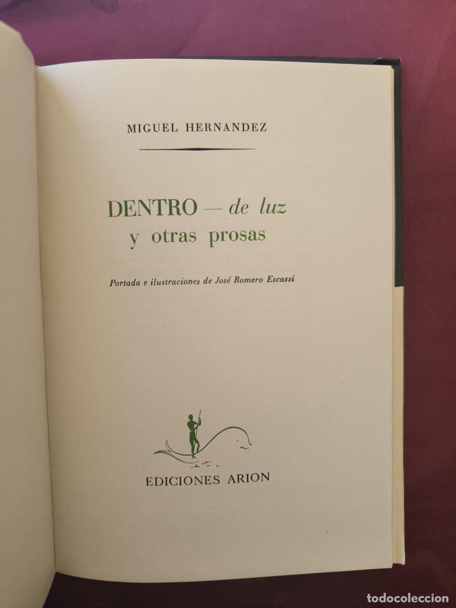 Libros: Dentro de luz - Hern&aacute;ndez, Miguel
