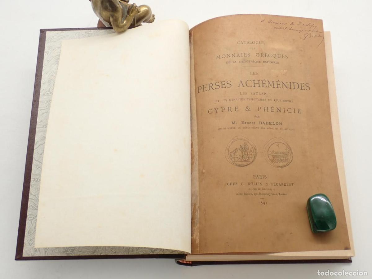 Libros: Catalogue des monnais grecques de la Biblioth&egrave;que Nationale. Les perses ach&eacute;m&eacute;nides, les satrapes et