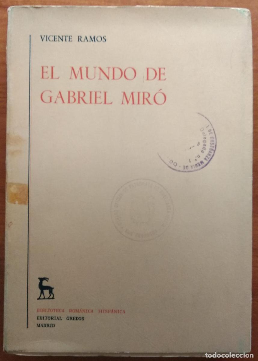 Libri di seconda mano: El mundo de Gabriel Mir&oacute; - Ramos, Vicente