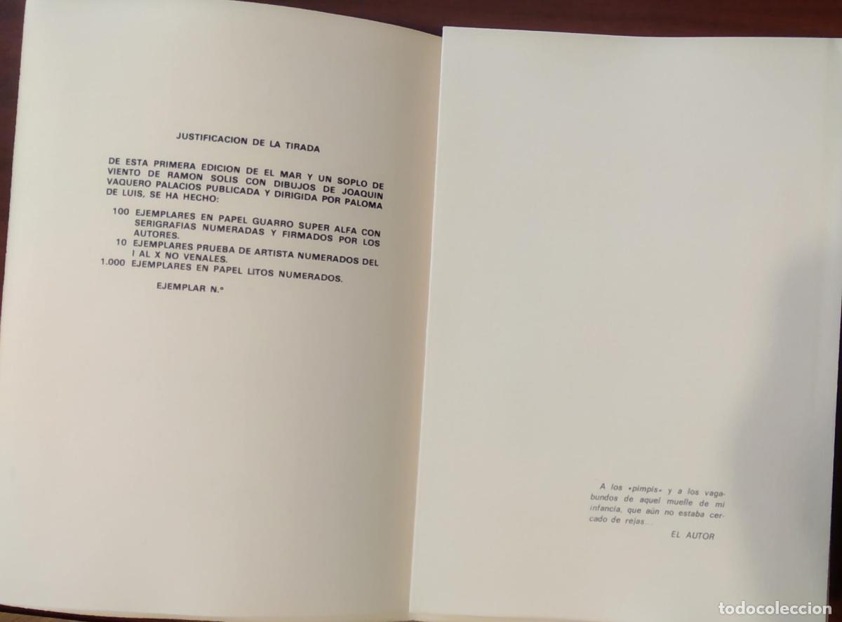 Libros: El Mar y un soplo de viento - Sol&iacute;s, Ram&oacute;n - Foto 3