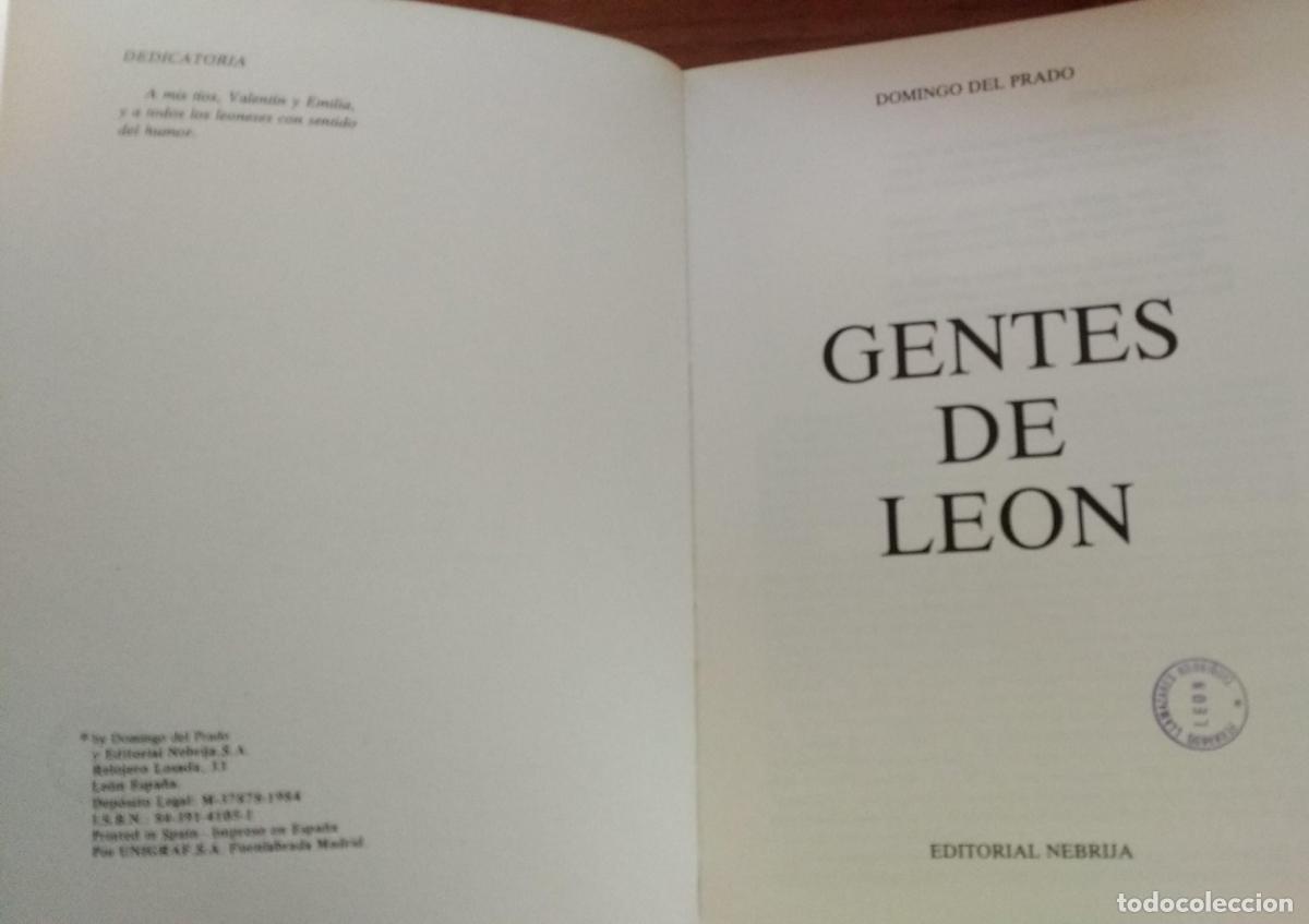 Libros: Gentes de Le&oacute;n - Domingo Del Prado - Foto 3