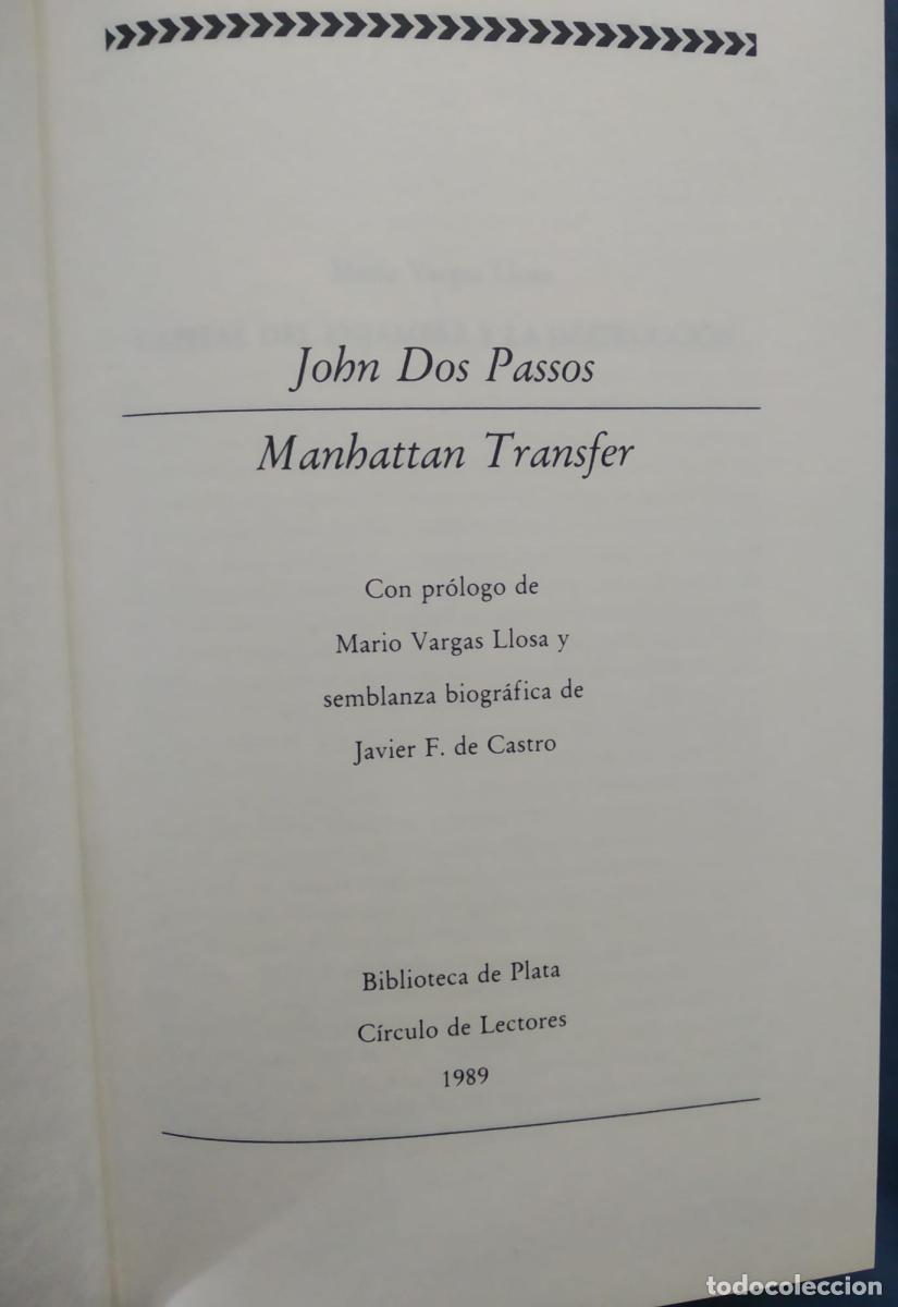 Libros: Manhattan Transfer - John Dos Passos - Foto 3