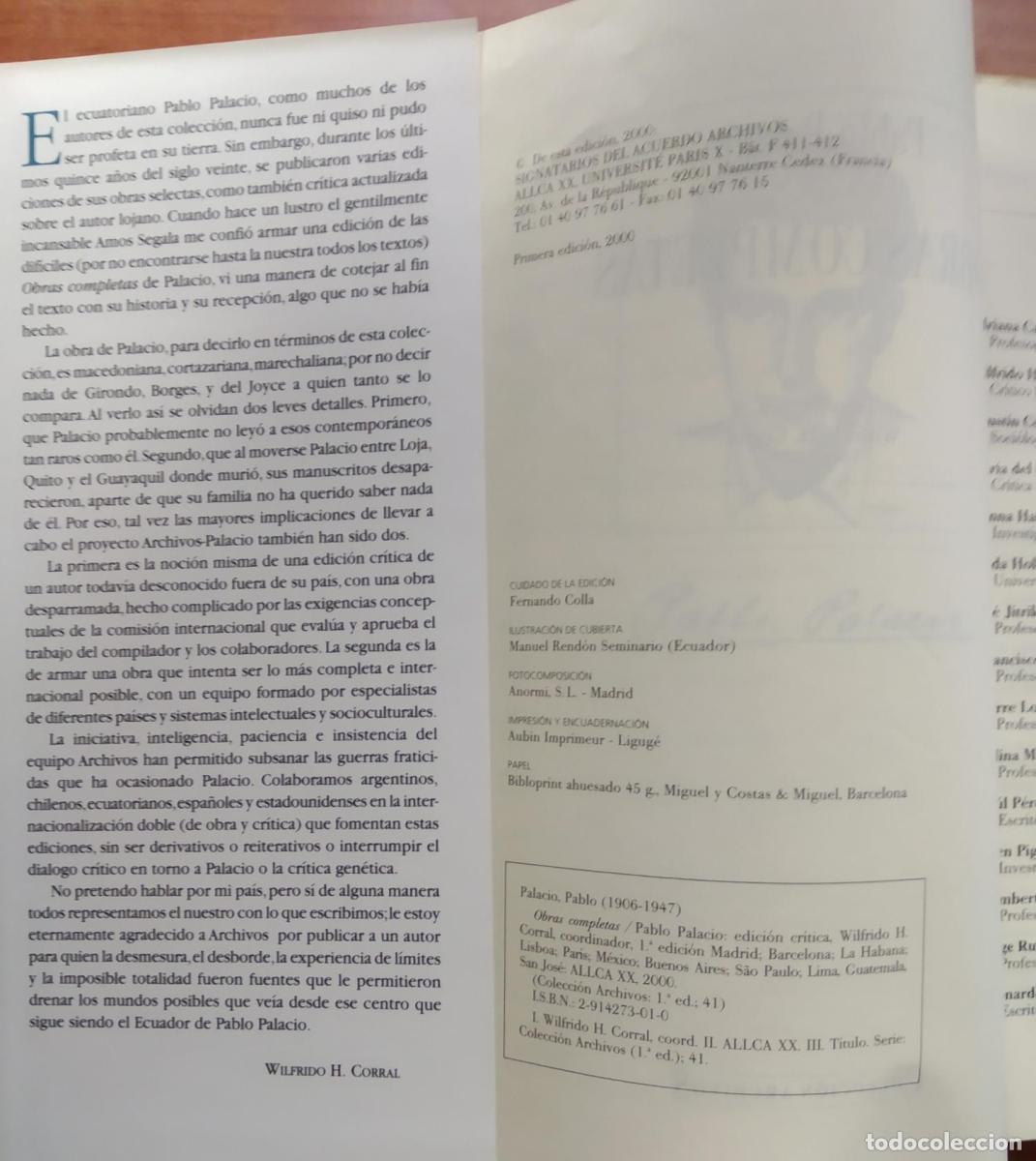 Libros: Pablo Palacio - Obras completas - VVAA. - Foto 4