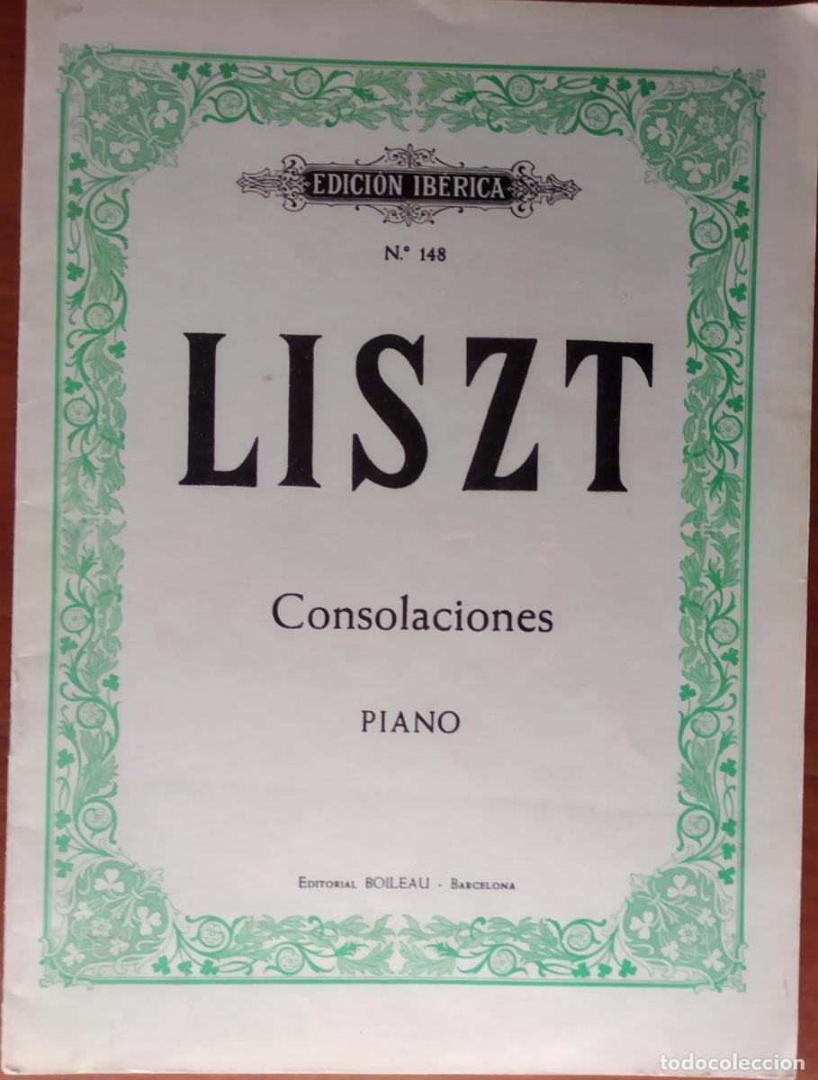 B&uuml;cher: Consolaciones. Para piano (Partitura) - Liszt, Franz