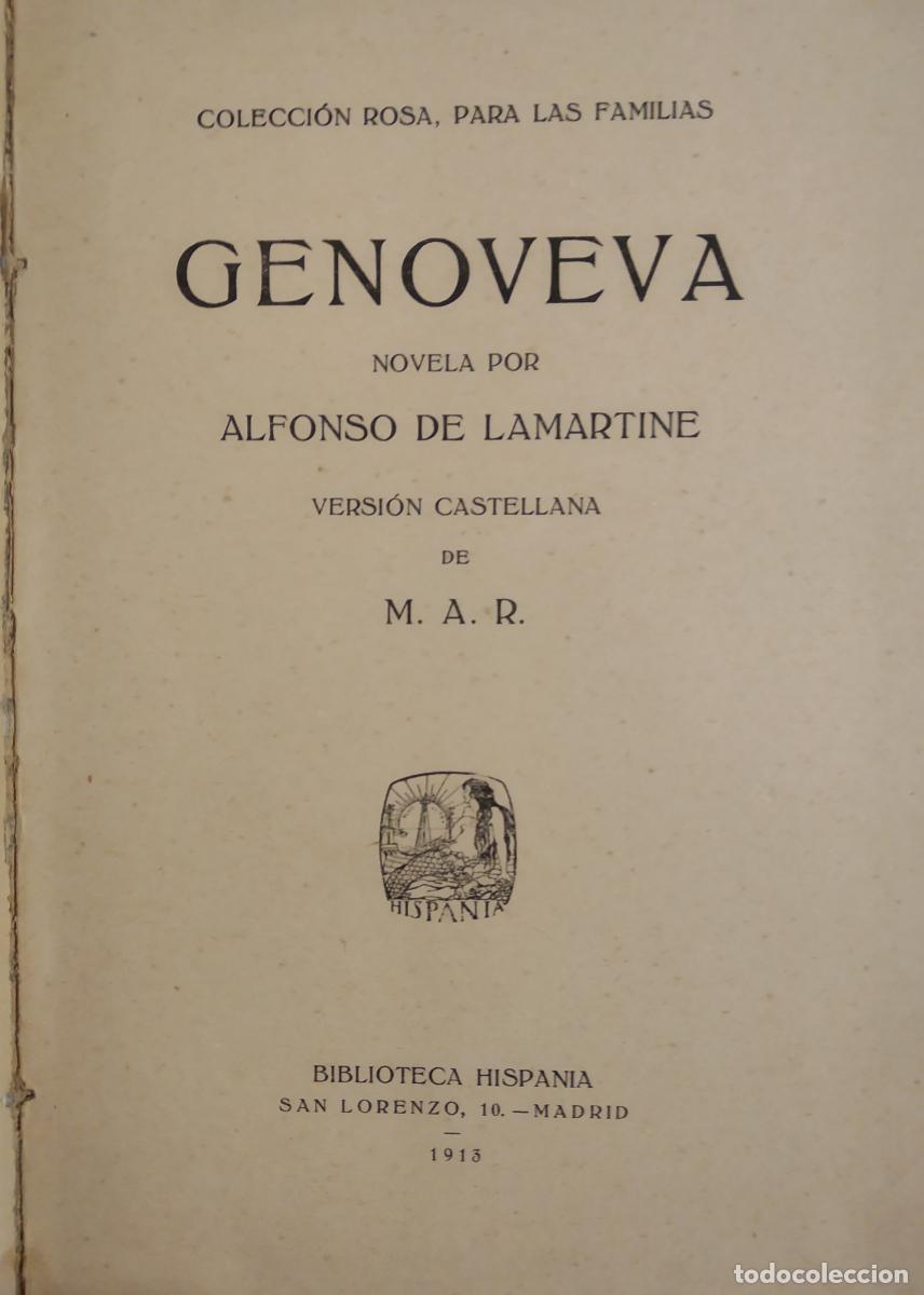 Libros: Genoveva - Alfonso de Lamartine - Foto 3