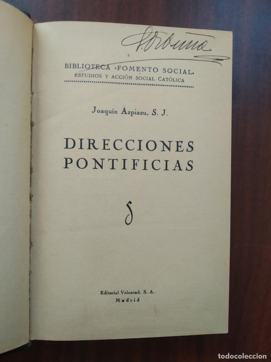 Libros: Direcciones Pontificias - Azpiazu, Joaqu&iacute;n - Foto 4
