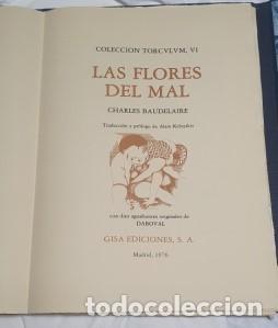Libri di seconda mano: Las Flores del Mal de Charles Boudelaire Ilustrado con aguafuertes originales de Daboval - Boudelair