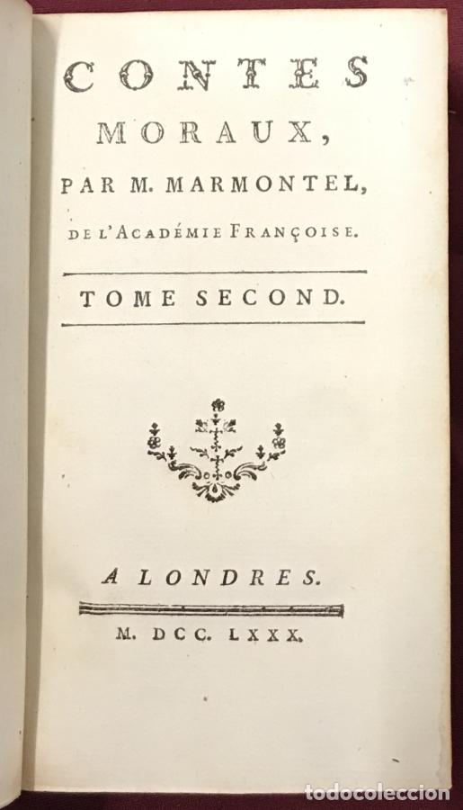 Libros: Contes Moraux, 3 tomos - Marmontel, M. - Foto 5