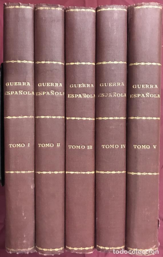 Libri di seconda mano: CRONICA DE LA GUERRA ESPA&Ntilde;OLA (NO APTA PARA IRRECONCILIABLES) 5 tomos -