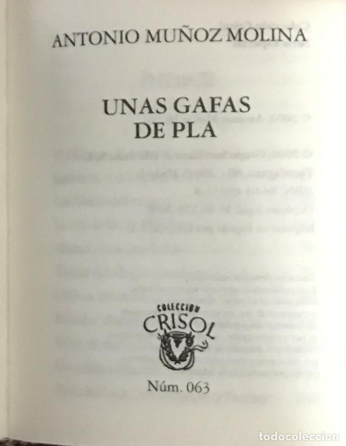 Libros: Unas Gafas de Pla - Mu&ntilde;oz, Molina - Foto 5
