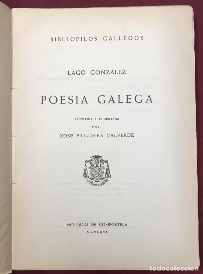 Libros: Poesia galega - Lago Gonzalez - Foto 3