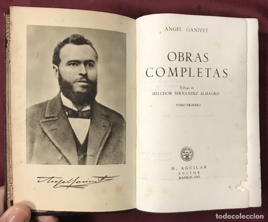 Libros: Obras completas . Tomos I y II - Ganivet, Angel - Foto 4