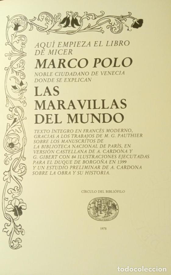 B&uuml;cher: Aqui empieza el libro de micer Marco Polo,noble ciudadano de Venecia donde se explican LAS MARAVILLA