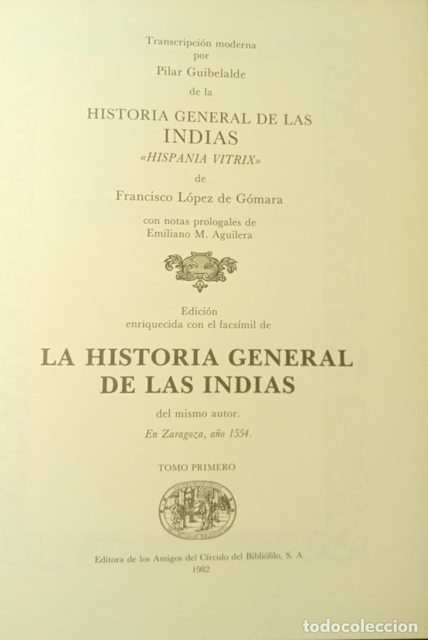 Libri di seconda mano: Historia General de las Indias - Lopez de Gomarra, Francisco