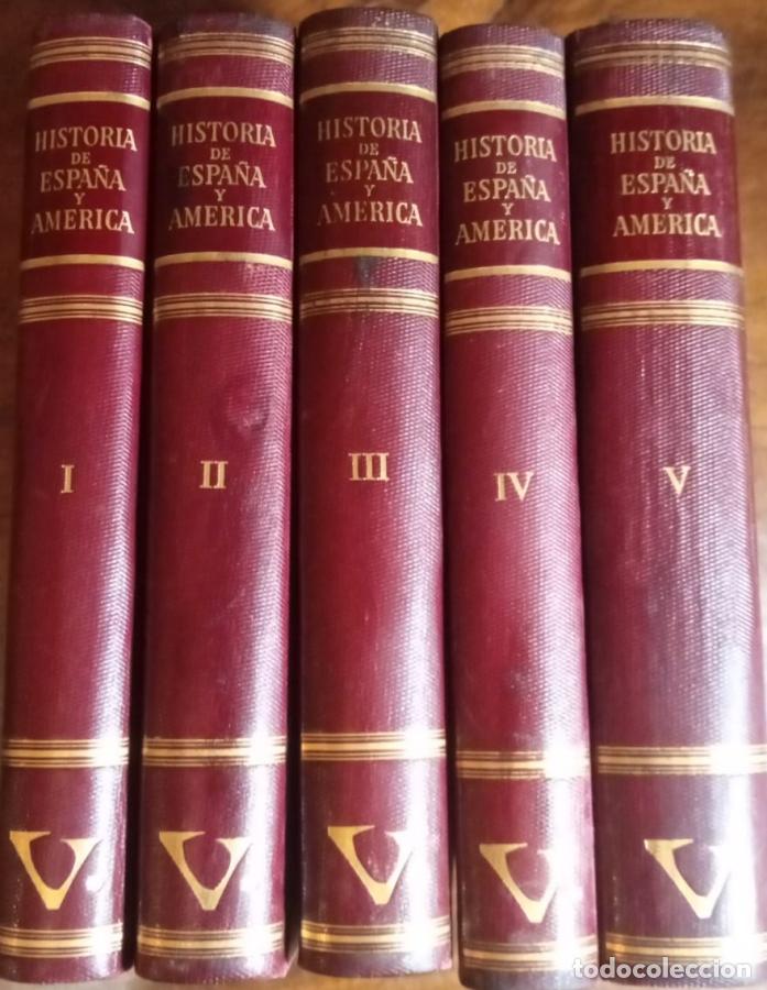 Libros: Historia de Espa&ntilde;a y Am&eacute;rica. 5 tomos - VVAA - Foto 3
