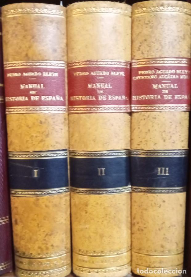 Libros: Manual de Historia de Espa&ntilde;a. 3 Tomos - Aguado,Pedro