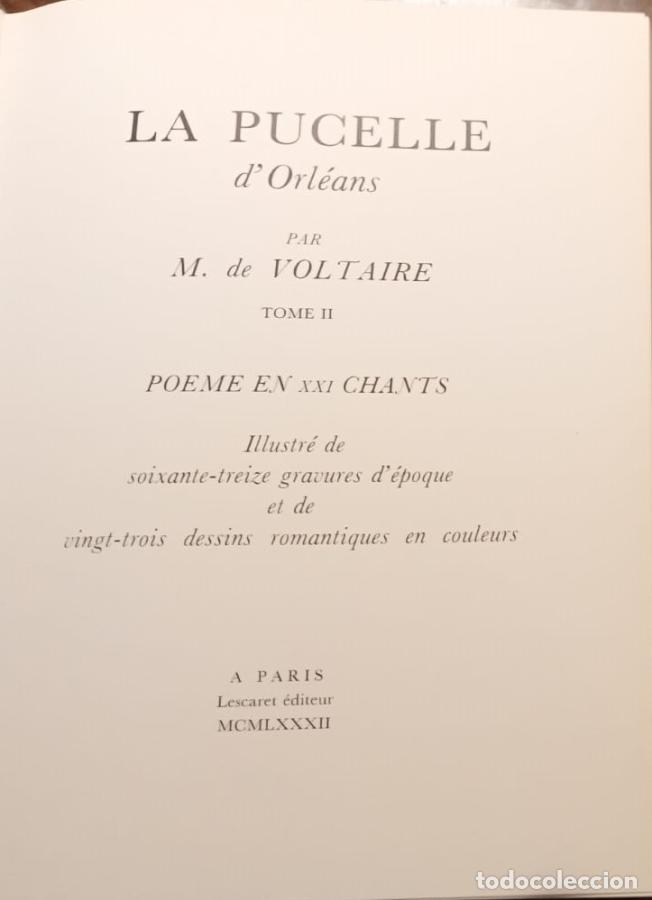 Libros: La pucelle d&uml;Orleans. 2 tomos. Poeme en XXI Chants. - Voltaire, M.