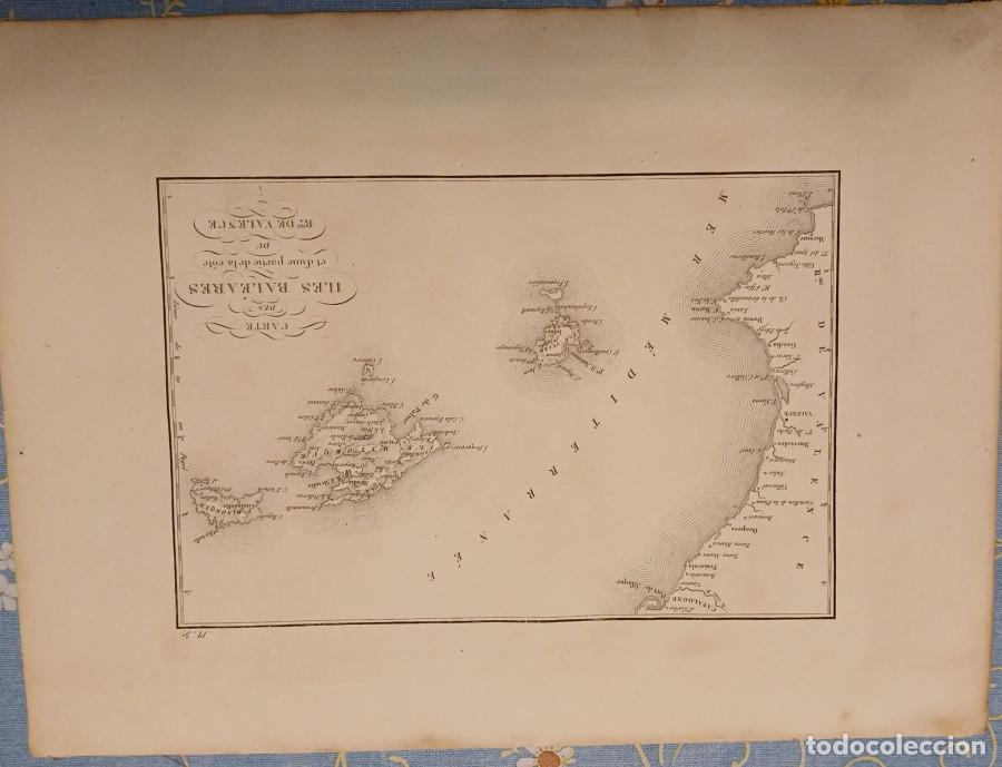 Libri di seconda mano: Carte des iles Bal&eacute;ares et d'une partie de la c&ocirc;te du Rme. de Valence - Laborde