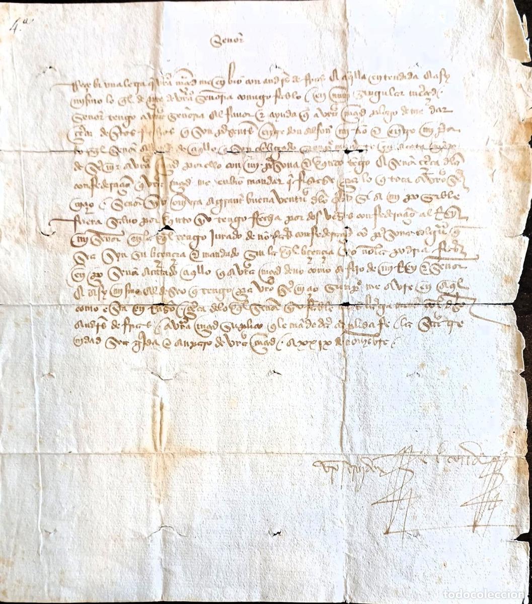 books: (Manuscrito) Carta dirigida por D. Juan Alonso P&eacute;rez de Guzman, III Conde de Niebla y primer Duque d