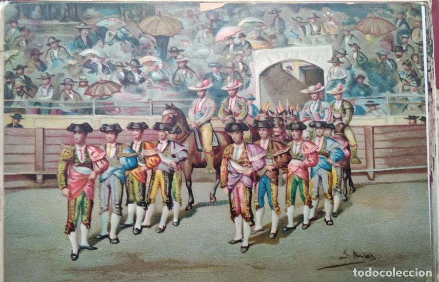 Libri di seconda mano: Corrida de toros. Colecci&oacute;n de 12 l&aacute;minas, en cromo litograf&iacute;a a todo color y pintadas por J. Arias.
