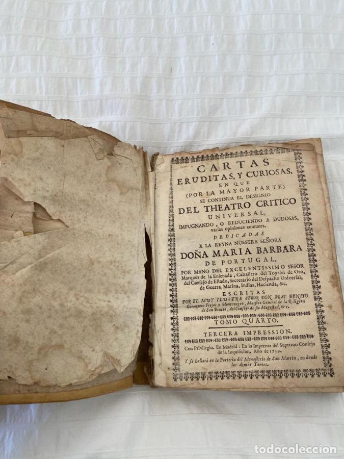 Libri di seconda mano: Cartas Eruditas y Curiosas- Tomo IV - BENITO GERONIMO FEIJOO