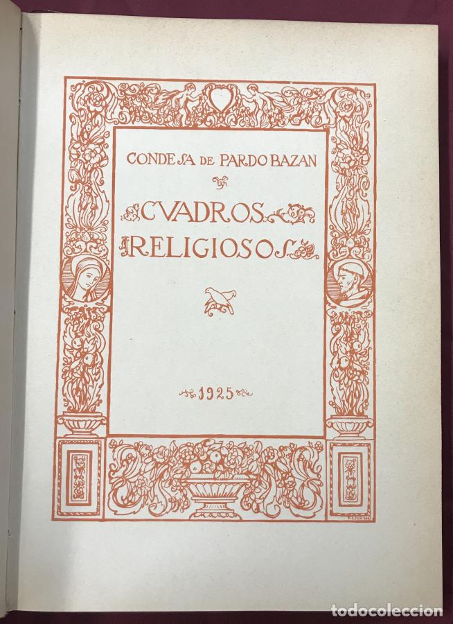 Libros: Cuadros religiosos - Pardo Baz&aacute;n, Condesa de - Foto 3