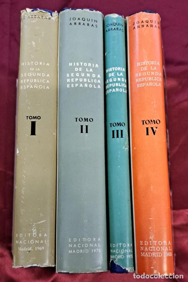 B&uuml;cher: Historia de la Segunda Rep&uacute;blica Espa&ntilde;ola, 4 tomos - Arrar&aacute;s, Joaqu&iacute;n
