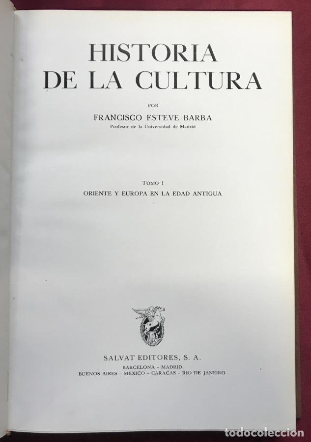 Libri di seconda mano: Historia de la cultura, 4 tomos - Esteve Barba, Francisco