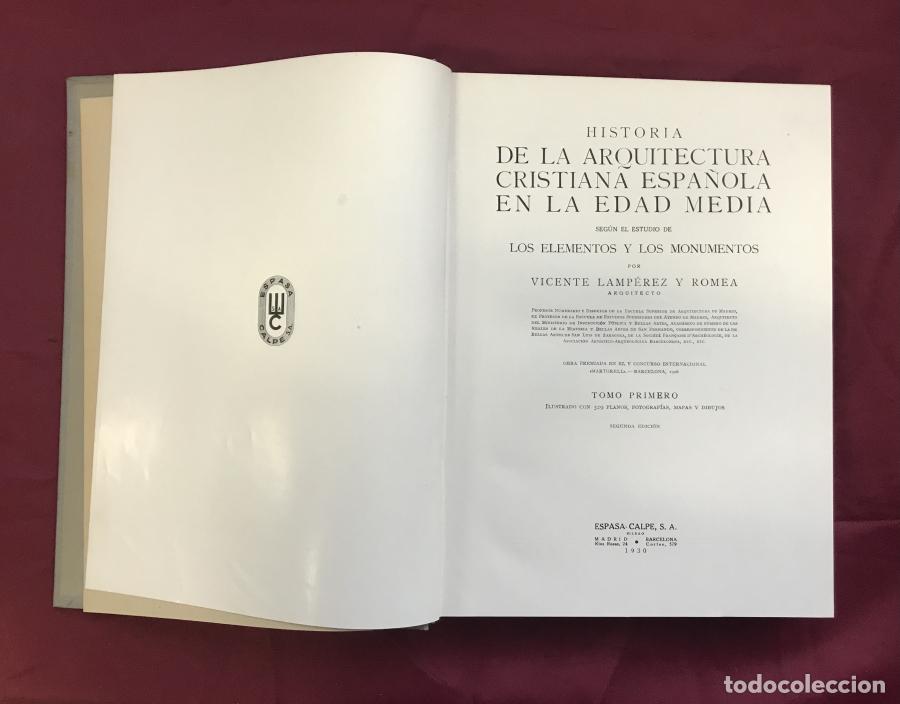 Libros: Historia de la Arquitectura Cristiana Espa&ntilde;ola en la Edad Media seg&uacute;n el estudio de los Elementos y